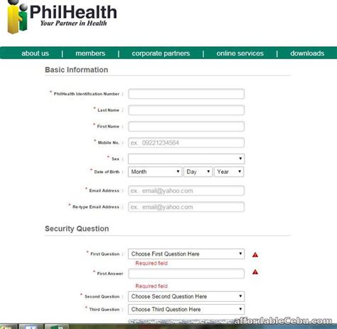 online registration in philhealth